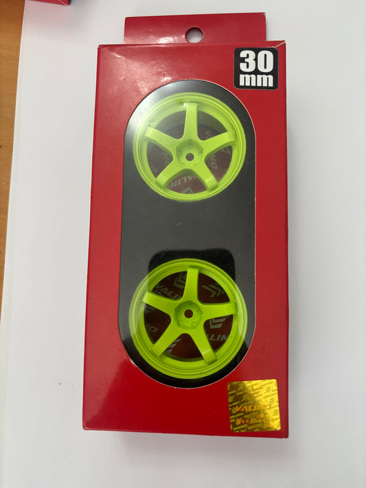 2 x Overdose Valino Wheels Green 30mm Offset 9