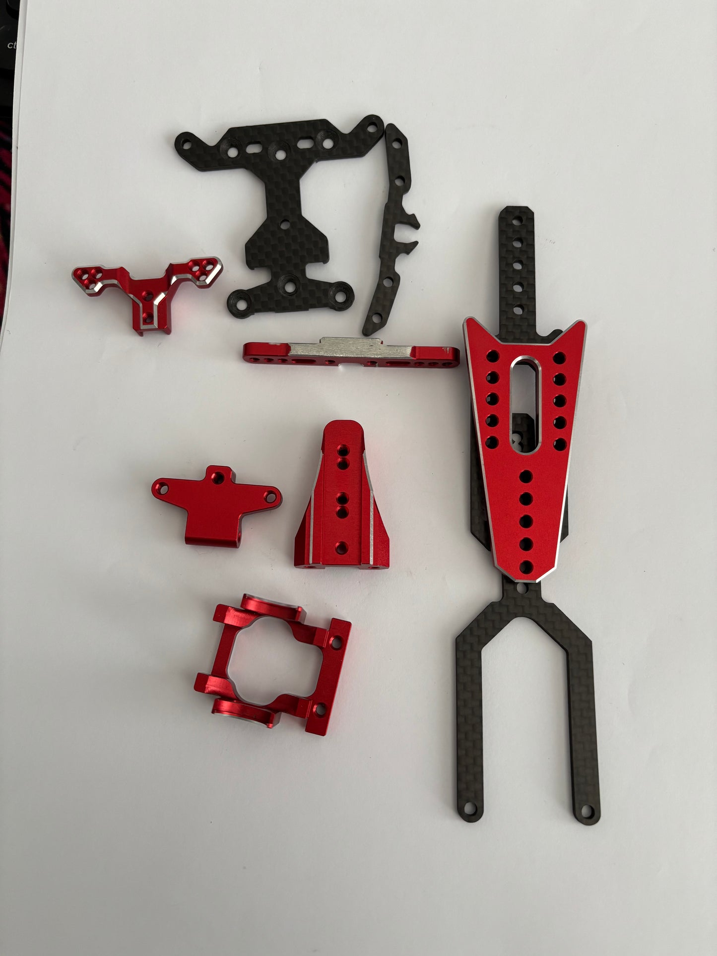 Rhino Racing Shark Red Alloy Parts Gearbox (Not Complete)