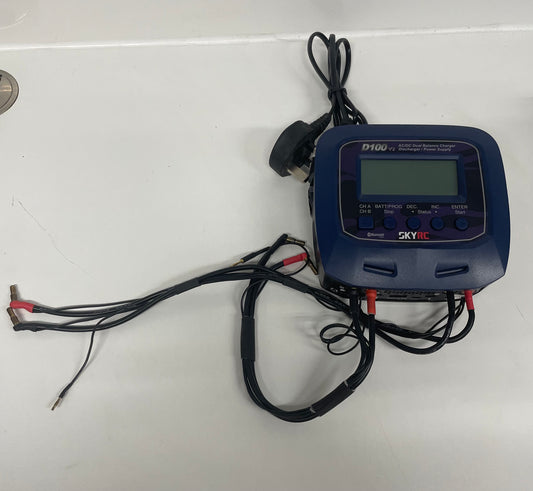 SkyRC D100 V2 Dual LiPo Charger 12V Power Supply USB