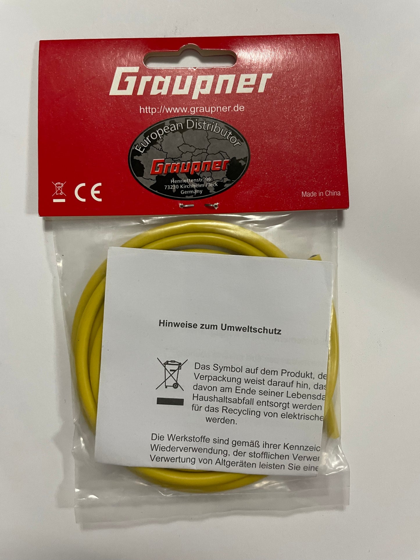 Groupner Yellow Silicone wire