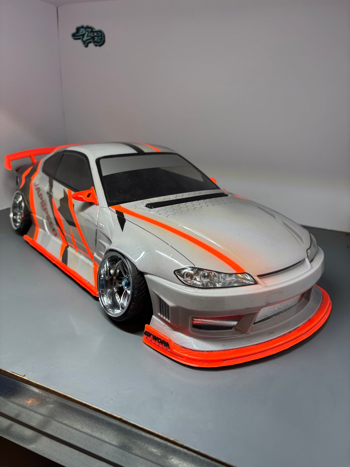 Addiction Nissan S15 Bodyshell Drift RC 257 x 200+