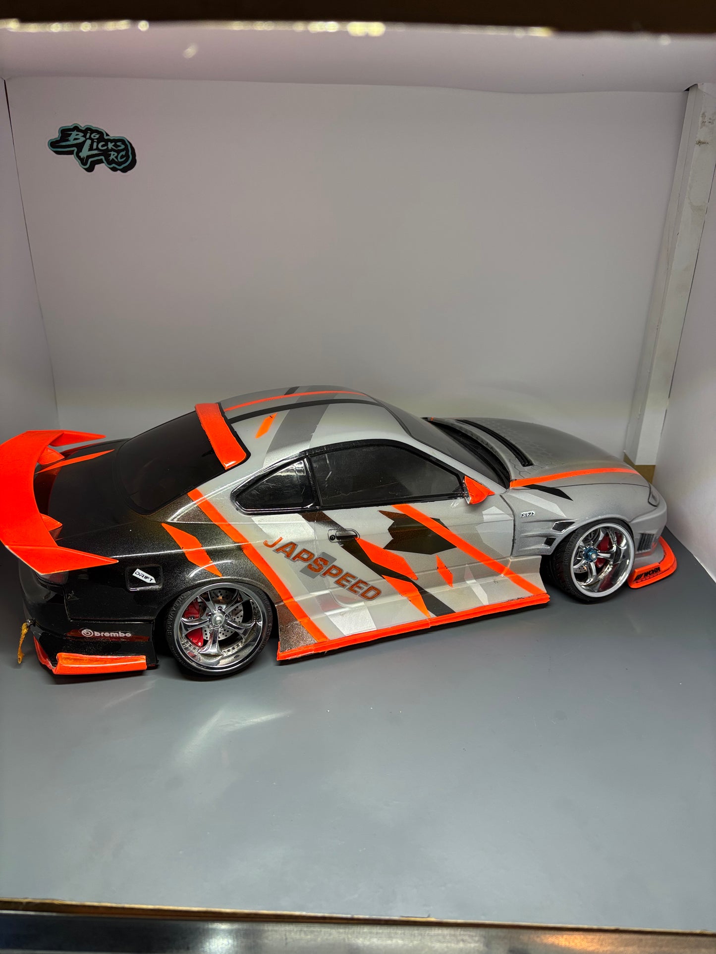 Addiction Nissan S15 Bodyshell Drift RC 257 x 200+