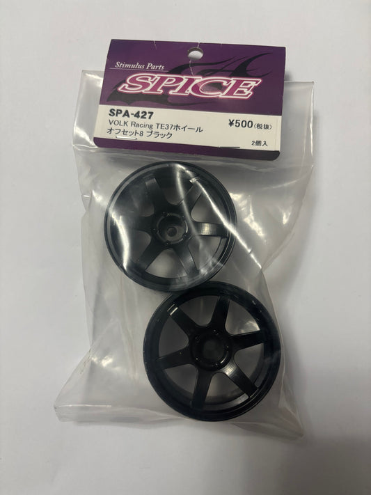 Spice Wheels Black New SPA 427 Volk TE37 Offset 8