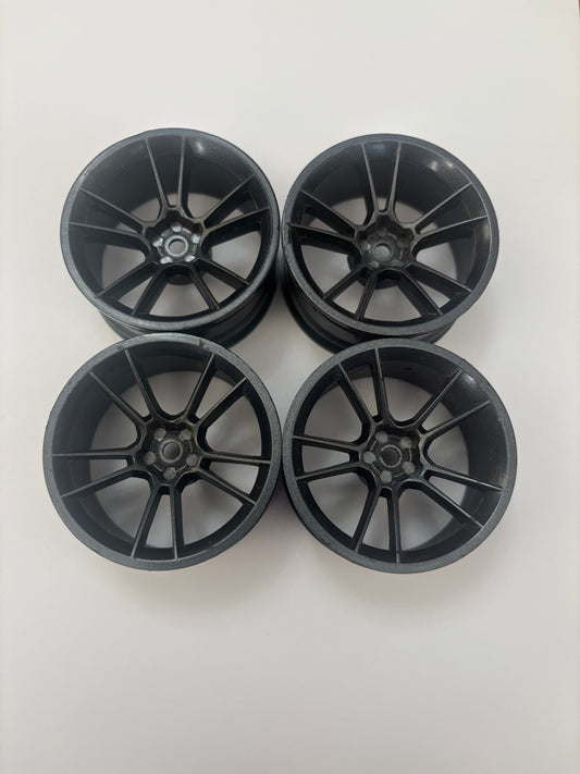 Black/Grey Drift Wheels Offset 6