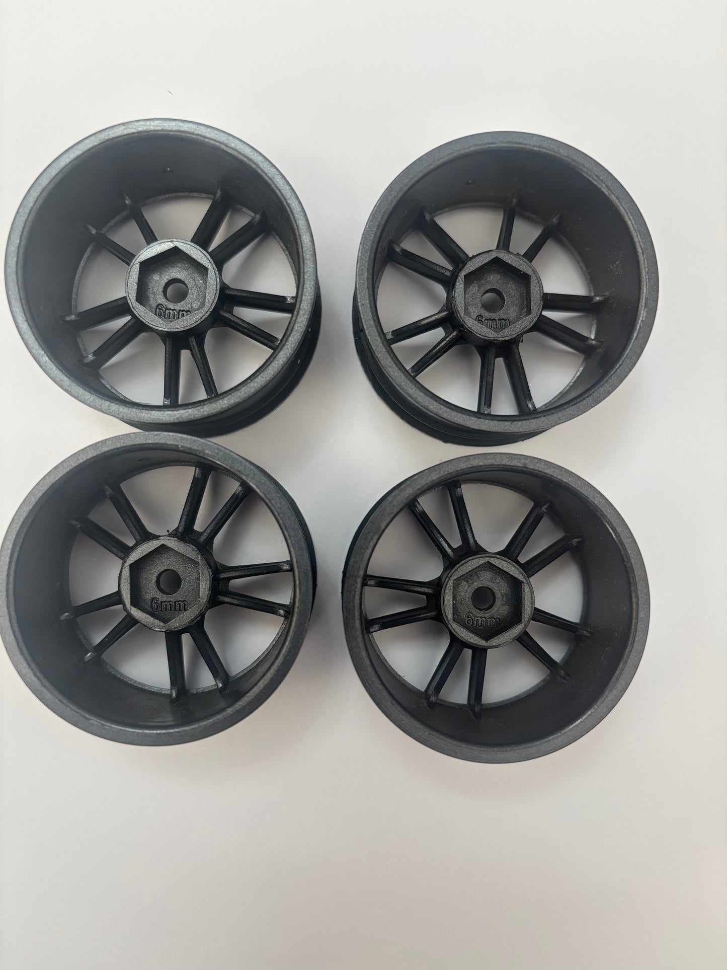 Black/Grey Drift Wheels Offset 6