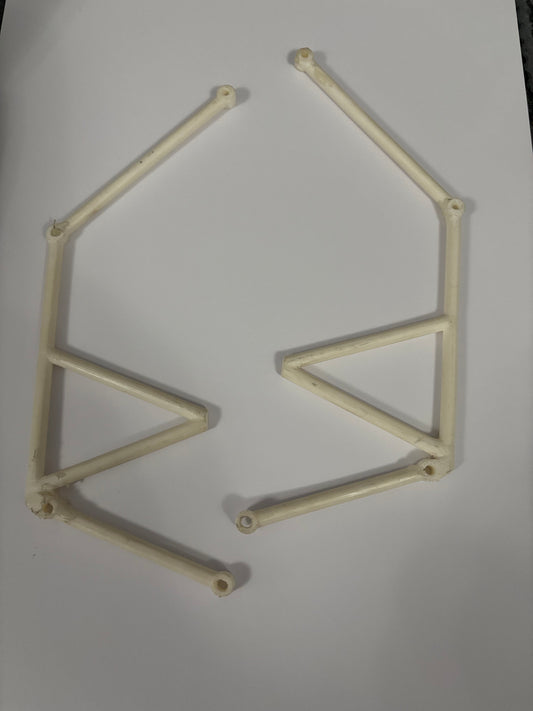 Bodyshell Roll Cage White 3D Printed