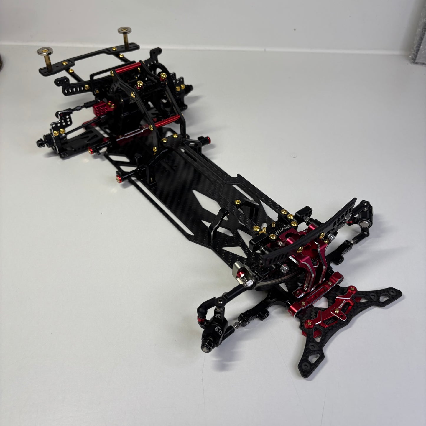 Reve D MC-1 RWD Drift Chassis Full Option Carbon Alloy Red Gold MC1