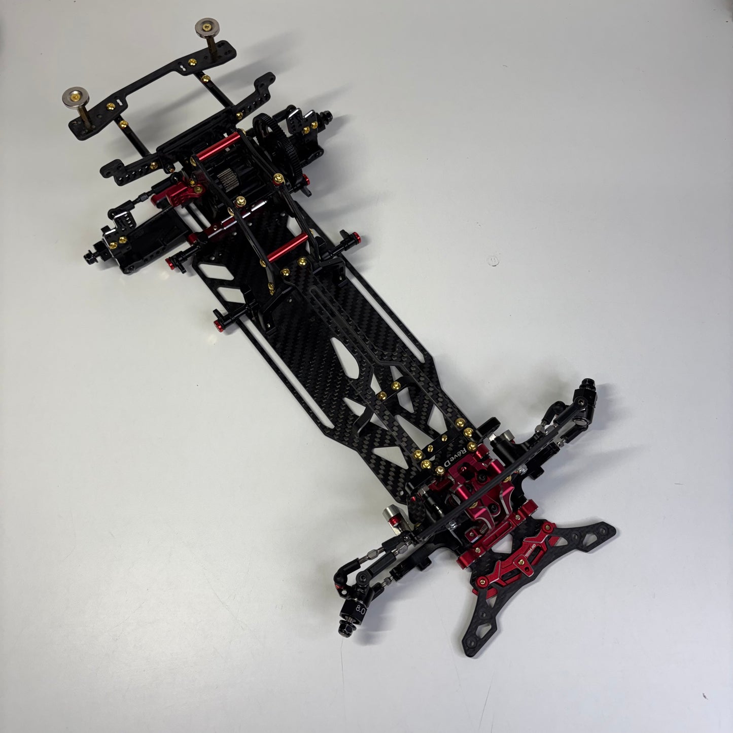 Reve D MC-1 RWD Drift Chassis Full Option Carbon Alloy Red Gold MC1