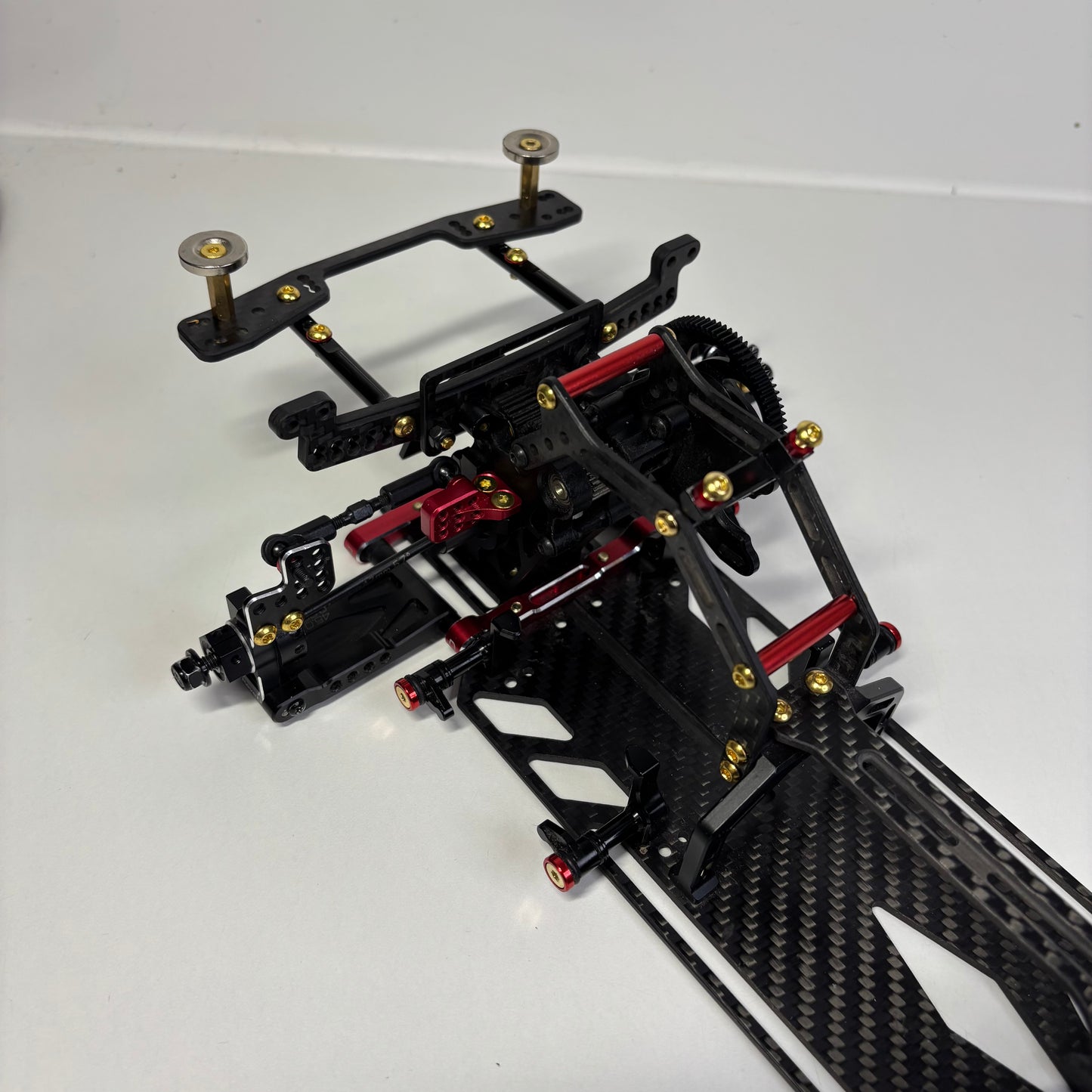 Reve D MC-1 RWD Drift Chassis Full Option Carbon Alloy Red Gold MC1