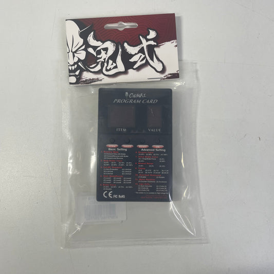 Onisiki Program Card