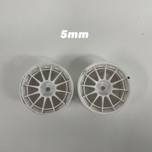 White Enkei Style Wheels Offset 5 Pair