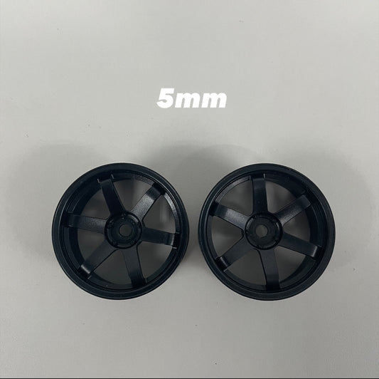 Black Rays Style Wheels 5MM Offset Pair