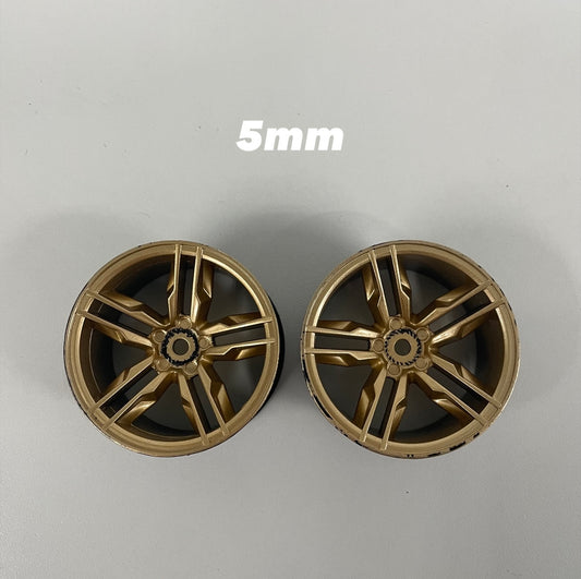 Gold Sakura D4 Wheels Offset 5 Pair
