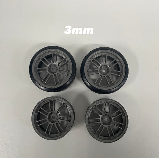 MST Enkei Wheels Grey Offset 3mm With 2 Tyres