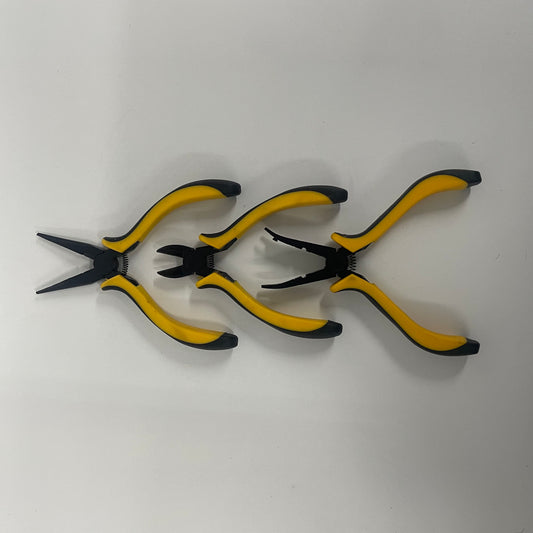 3x RC Pliers Cutters Black & Yellow