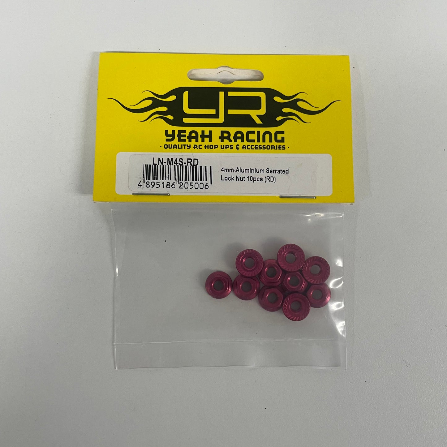 Yeah Racing 4MM Thread  x10 Red 7MM Hex