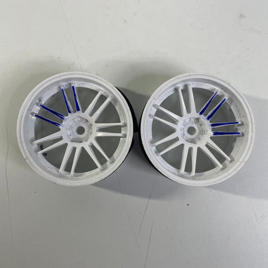 MST Wheels Pair White 8mm Offset
