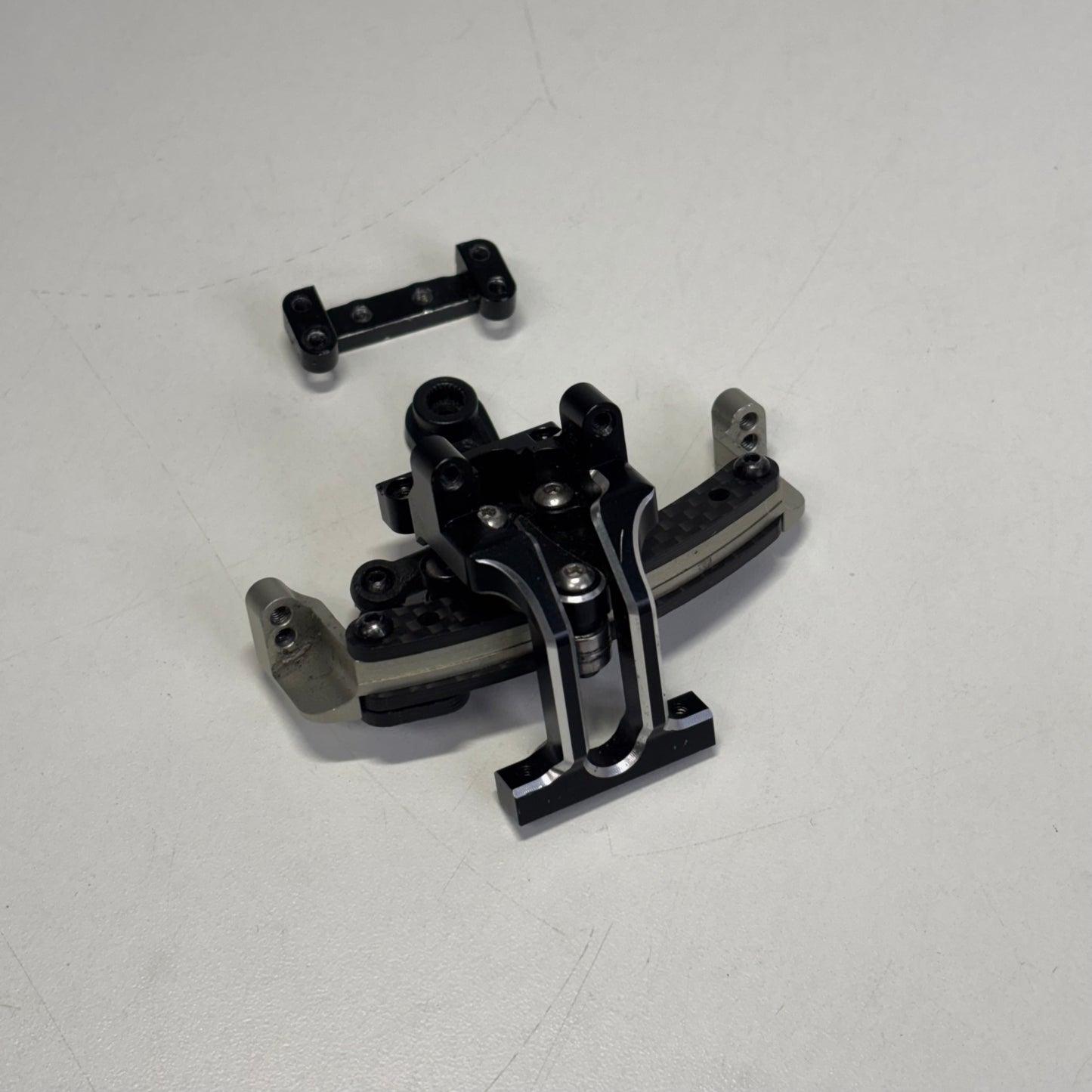 Yokomo YD2 MC1 Reve D Front Bulkhead Slide Rack Black Alloy