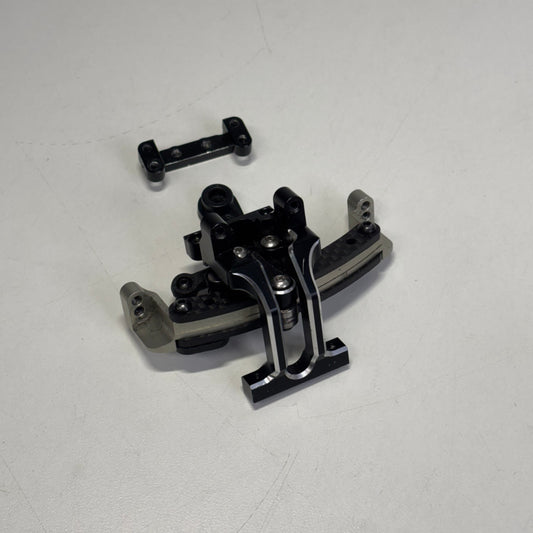 Yokomo YD2 MC1 Reve D Front Bulkhead Slide Rack Black Alloy