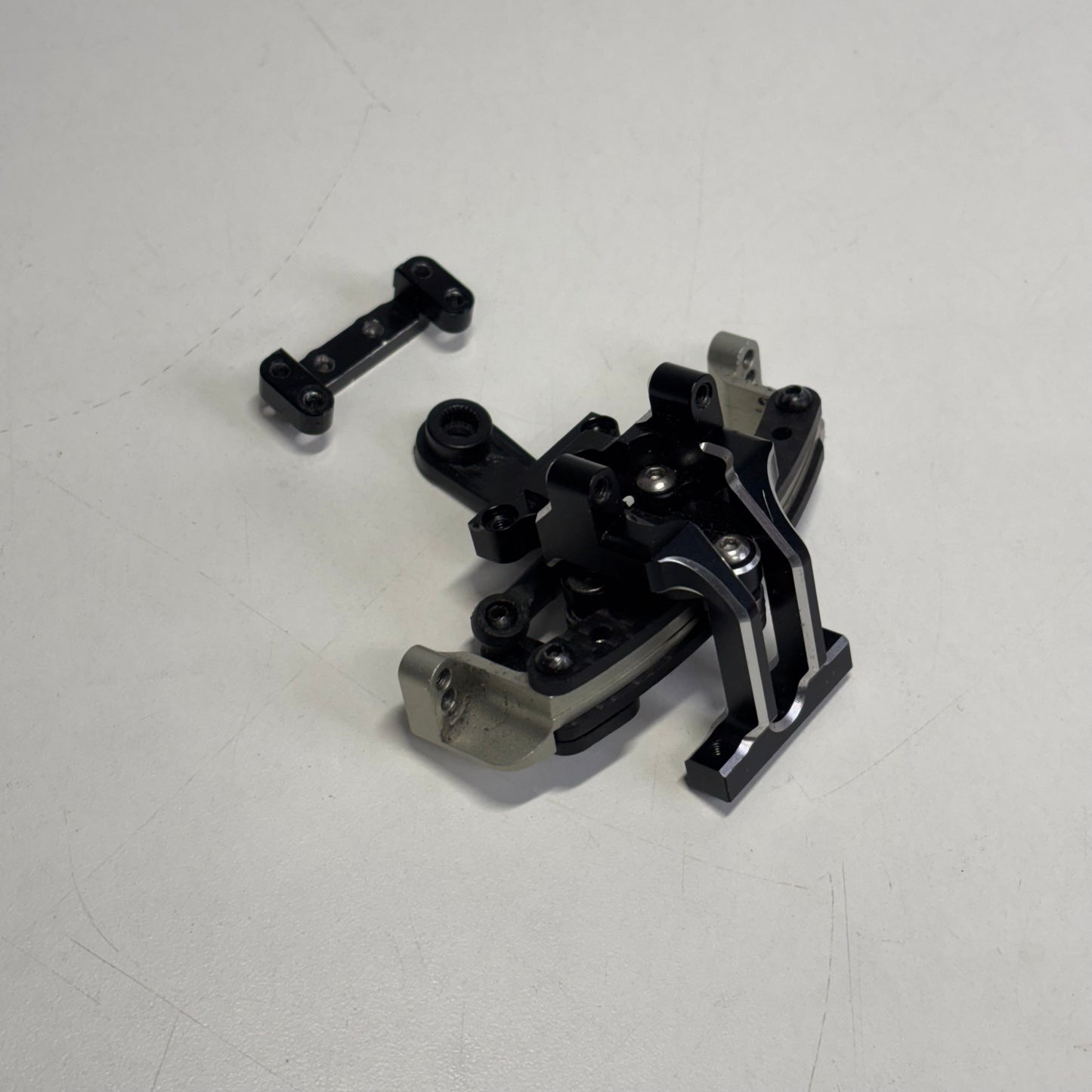 Yokomo YD2 MC1 Reve D Front Bulkhead Slide Rack Black Alloy