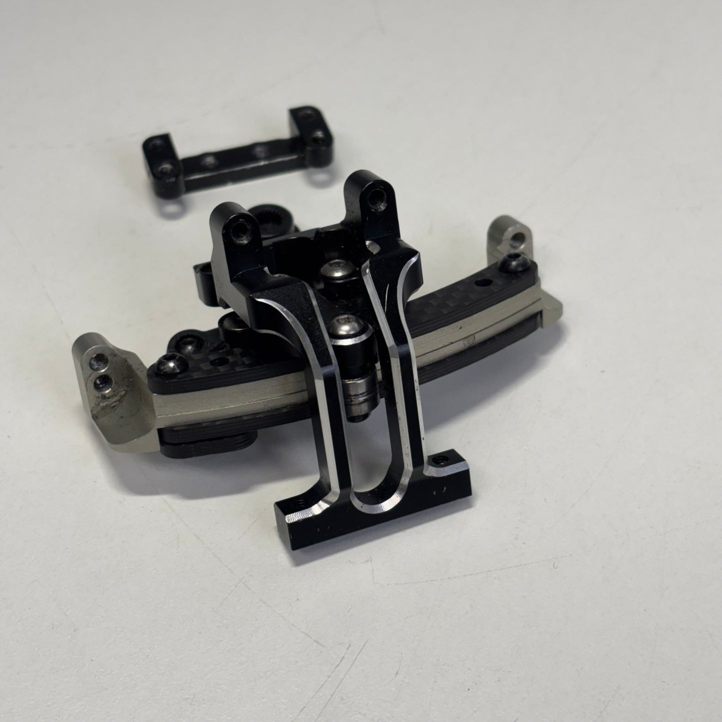 Yokomo YD2 MC1 Reve D Front Bulkhead Slide Rack Black Alloy