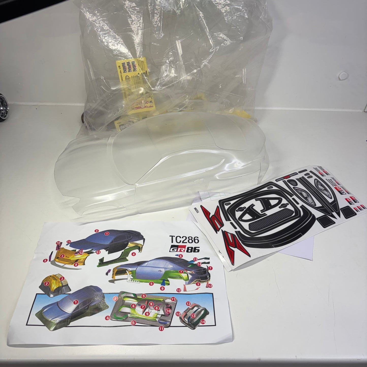 L&L Models Toyota GR86 Clear Unpainted Bodyshell