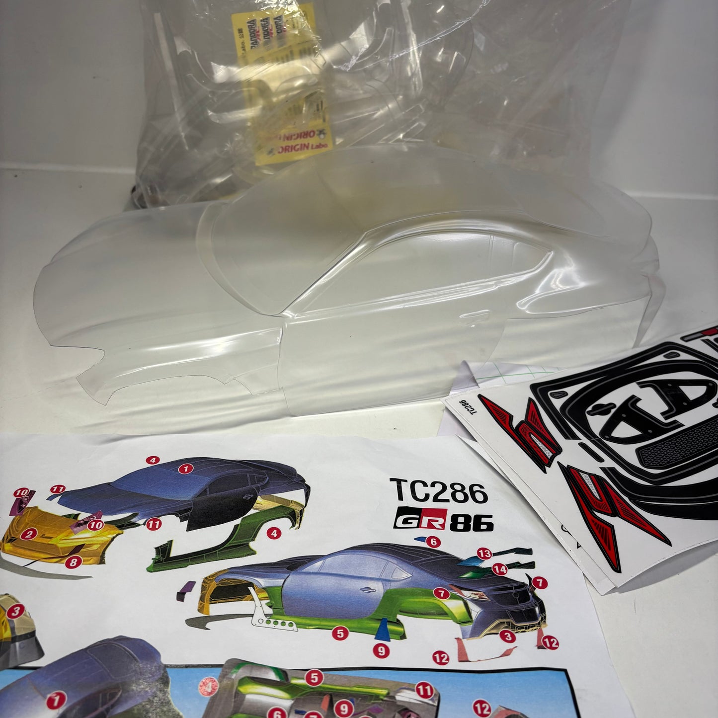 L&L Models Toyota GR86 Clear Unpainted Bodyshell