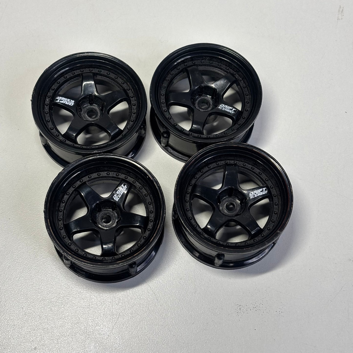 DS Racing Drift Element Wheels Black Adjustable Offset