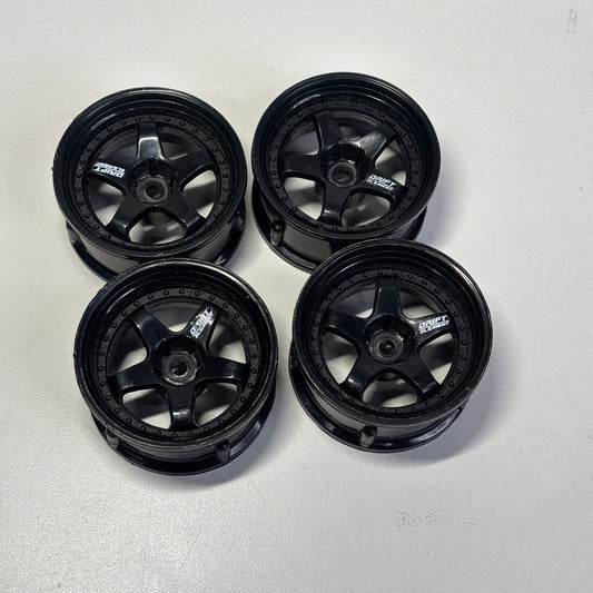 DS Racing Drift Element Wheels Black Adjustable Offset