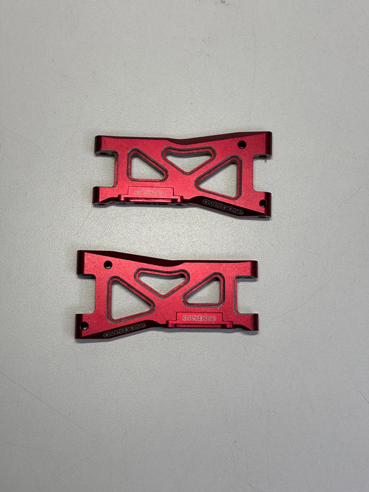 Overdose Rear Alloy Arms Red Alloy type 1