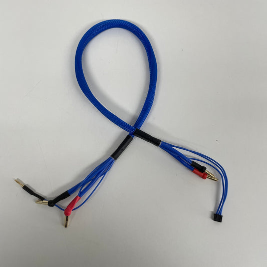 Lipo Charge Cable Blue 2x Available 4/5mm Bullet Connections