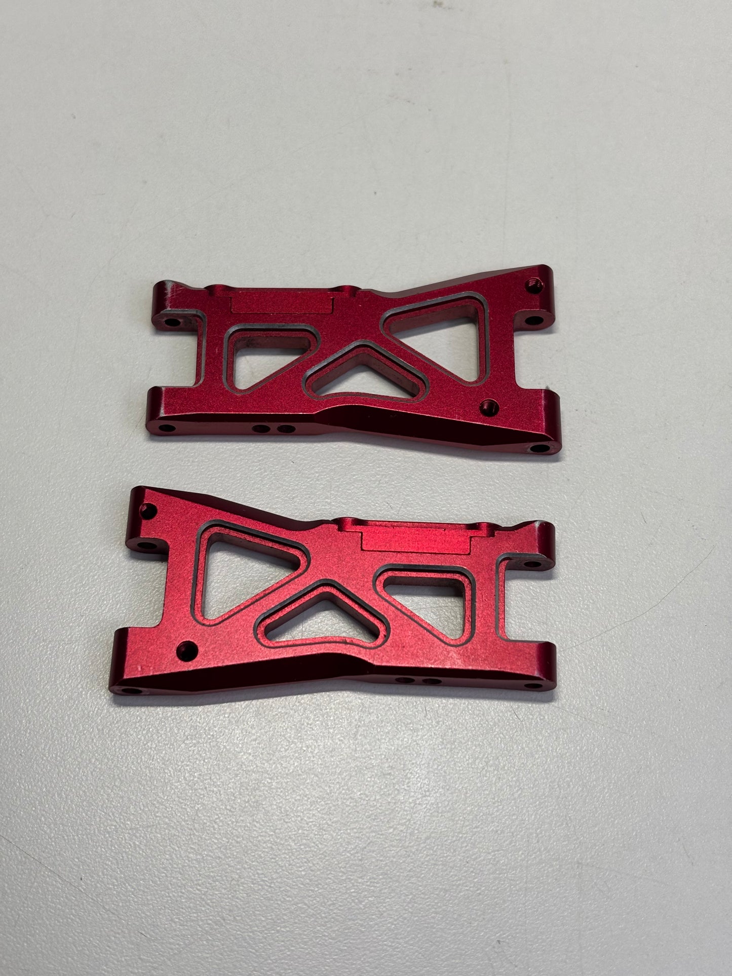 Overdose Rear Alloy Arms Red Alloy type 1