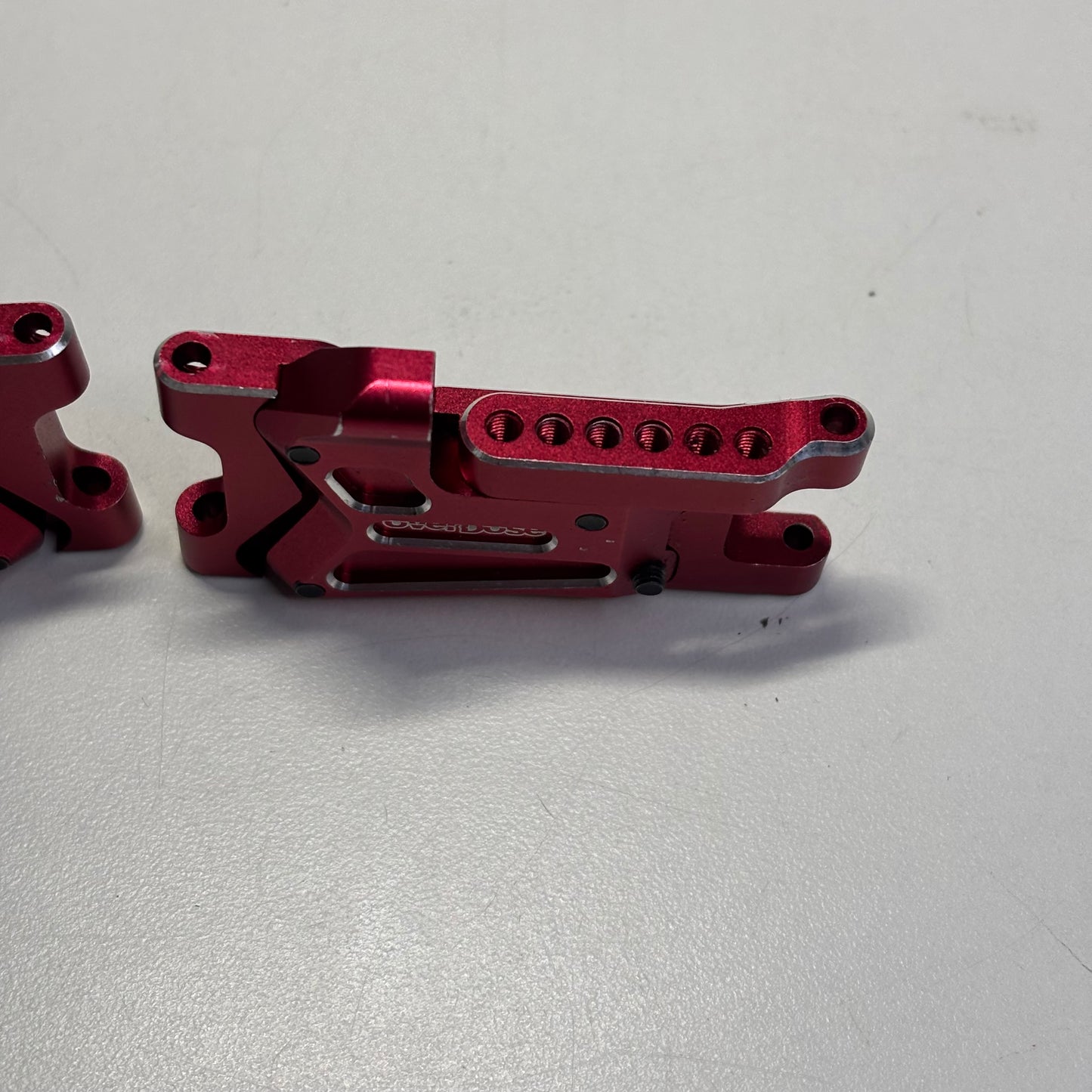 Overdose Rear Alloy Arms Red Alloy type 2