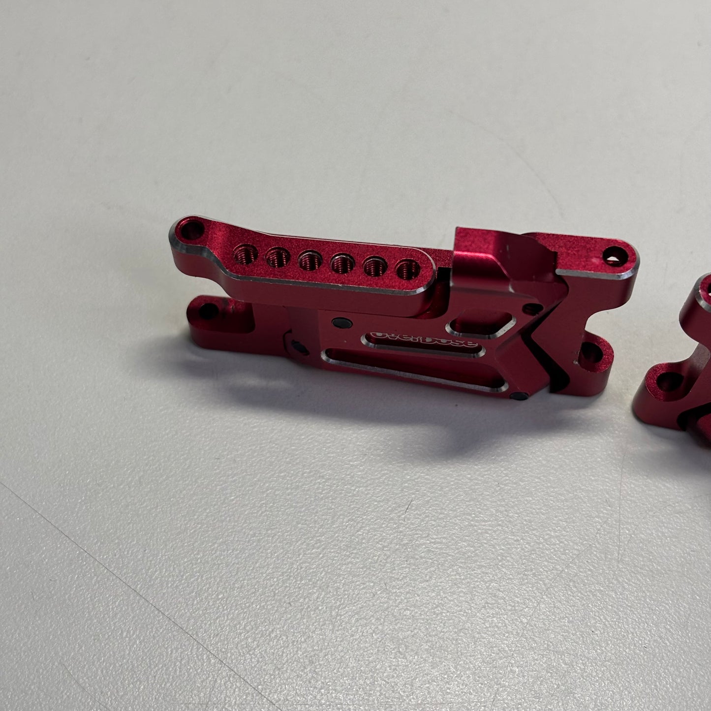 Overdose Rear Alloy Arms Red Alloy type 2