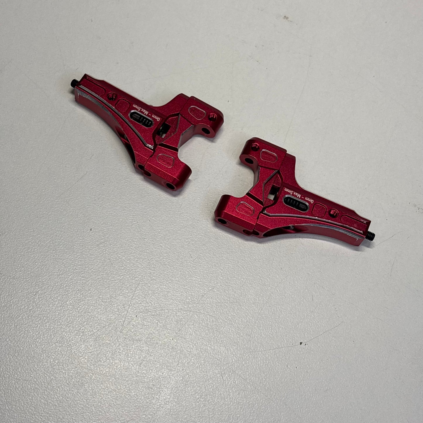 Overdose Front Lower Arms Adjustable Red Alloy Type 2 OD2425