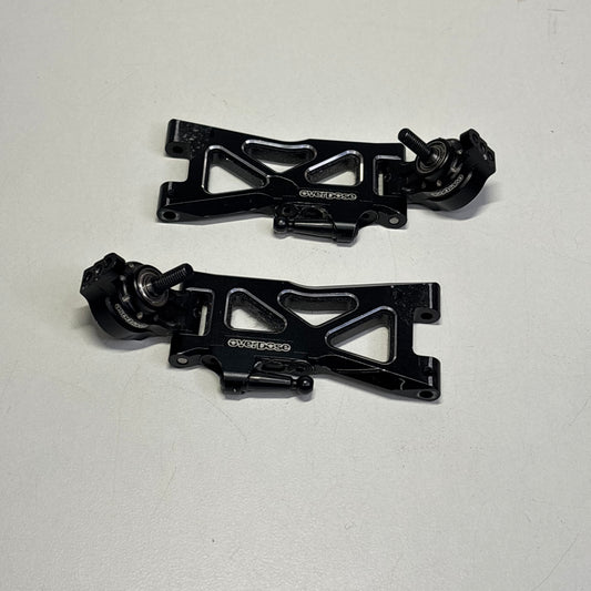 Overdose Rear Alloy Arms & Hubs Uprights Black