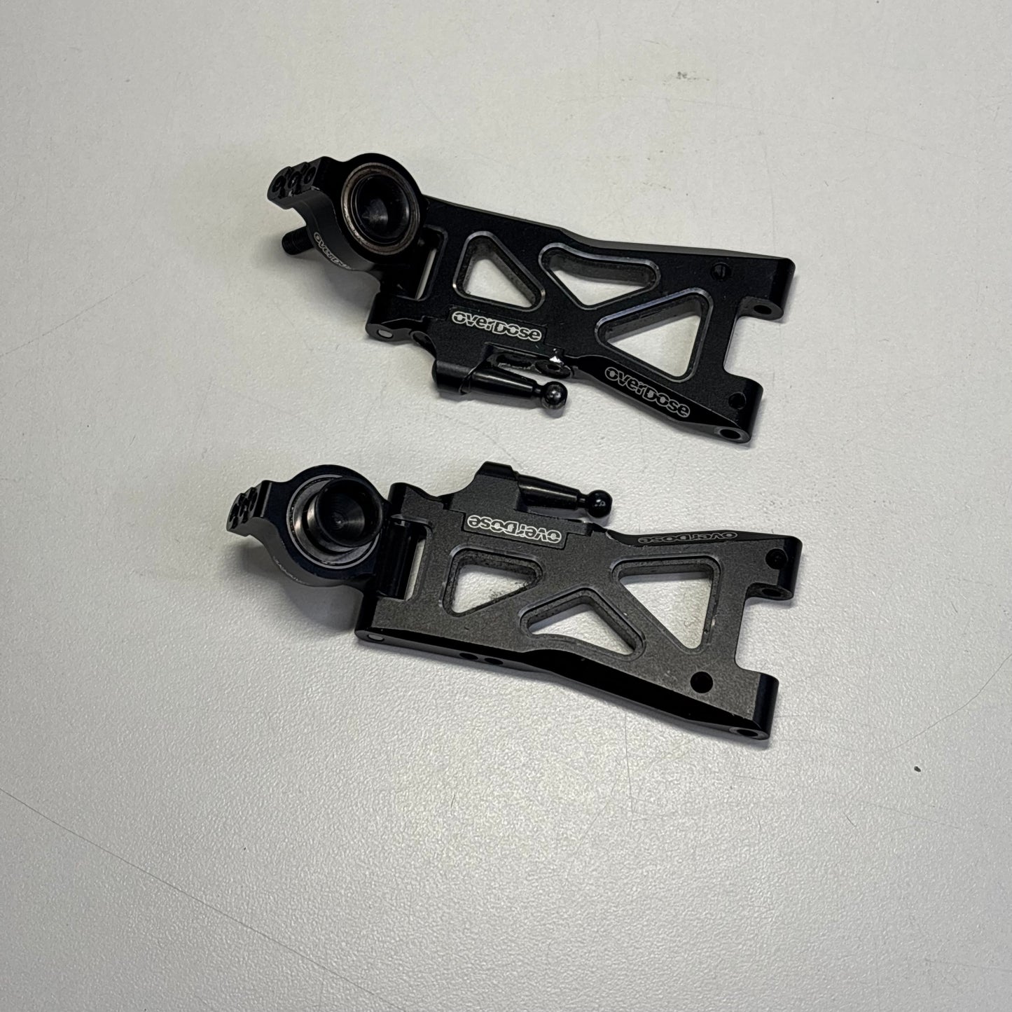 Overdose Rear Alloy Arms & Hubs Uprights Black