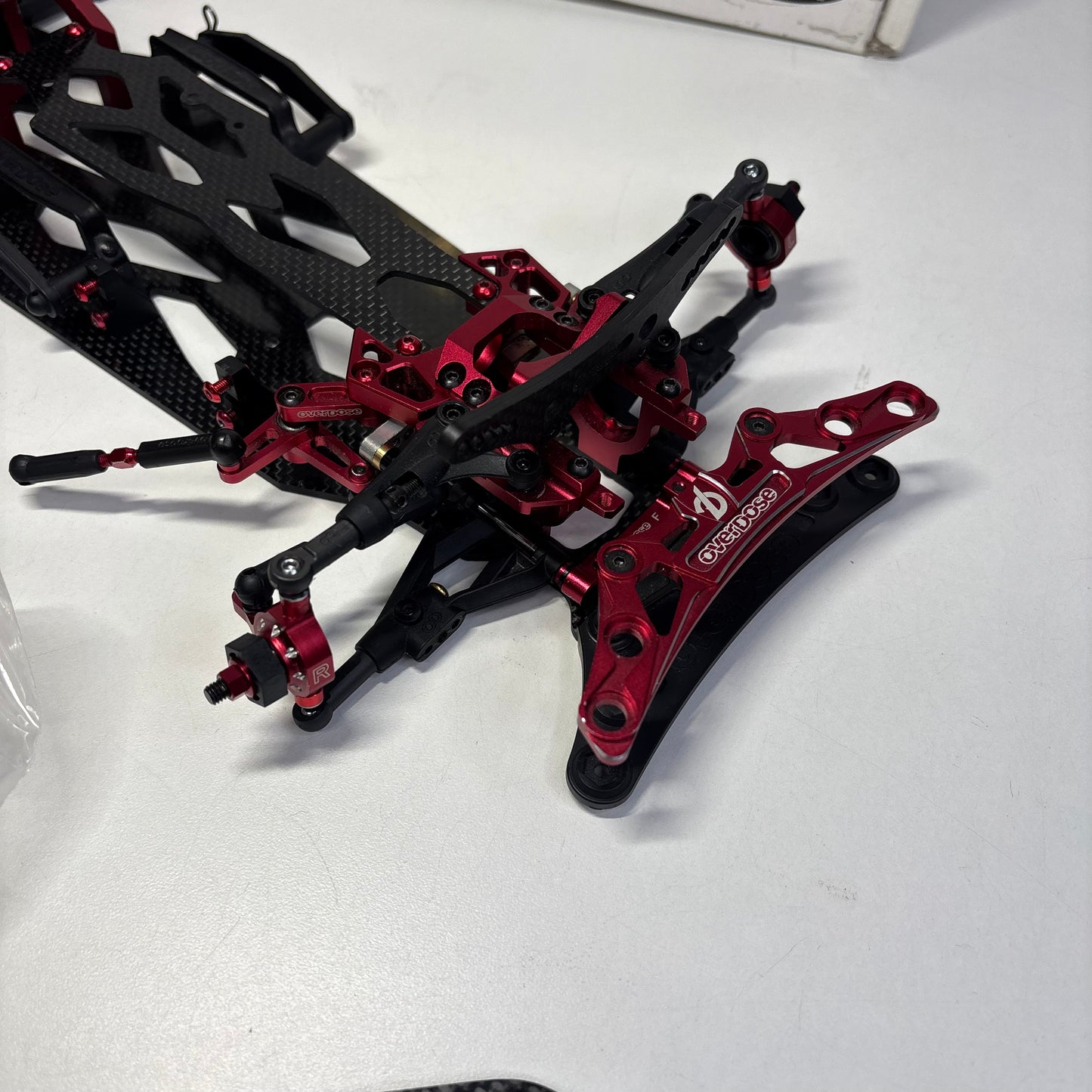 Overdose Dival Red Alloy Carbon RWD Chassis - Boxed