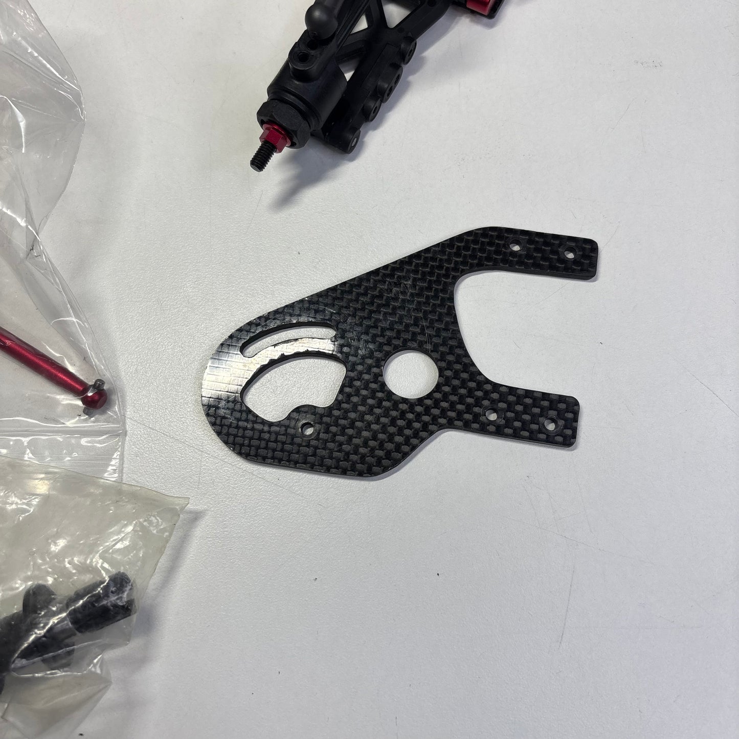 Overdose Dival Red Alloy Carbon RWD Chassis - Boxed