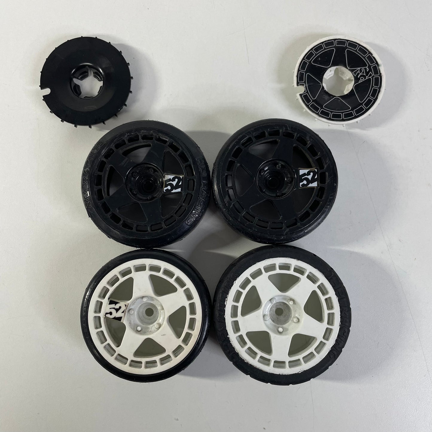 HPI Fifteen52 Wheels & Covers 6mm Offset Black White