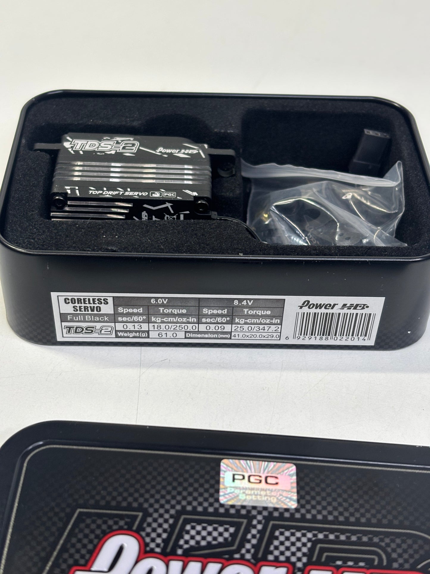 PowerHD TDS 2 Black Alloy Boxed Servo