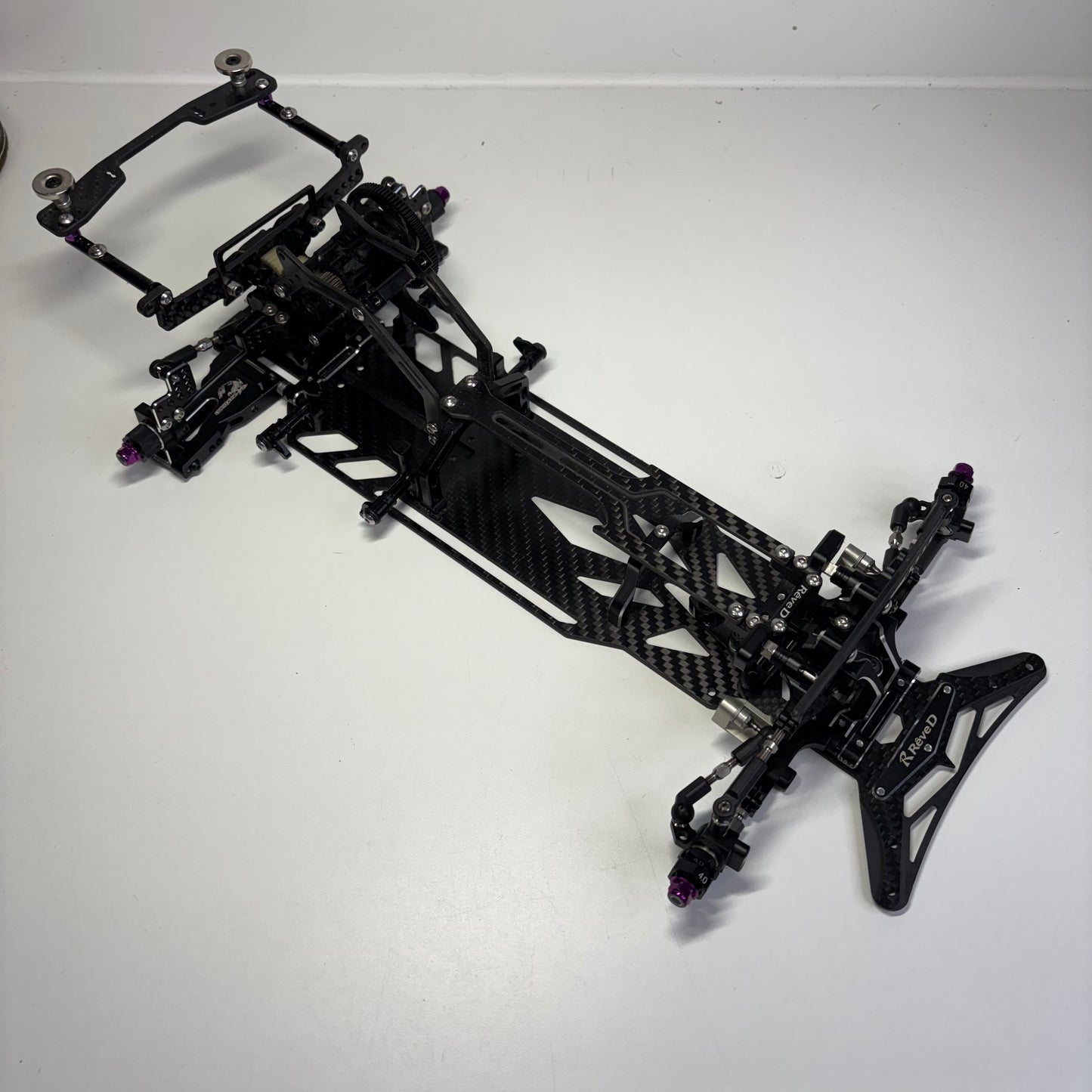 Reve D MC-1 MC1 Alloy Carbon Full Hop Up RWD Chassis