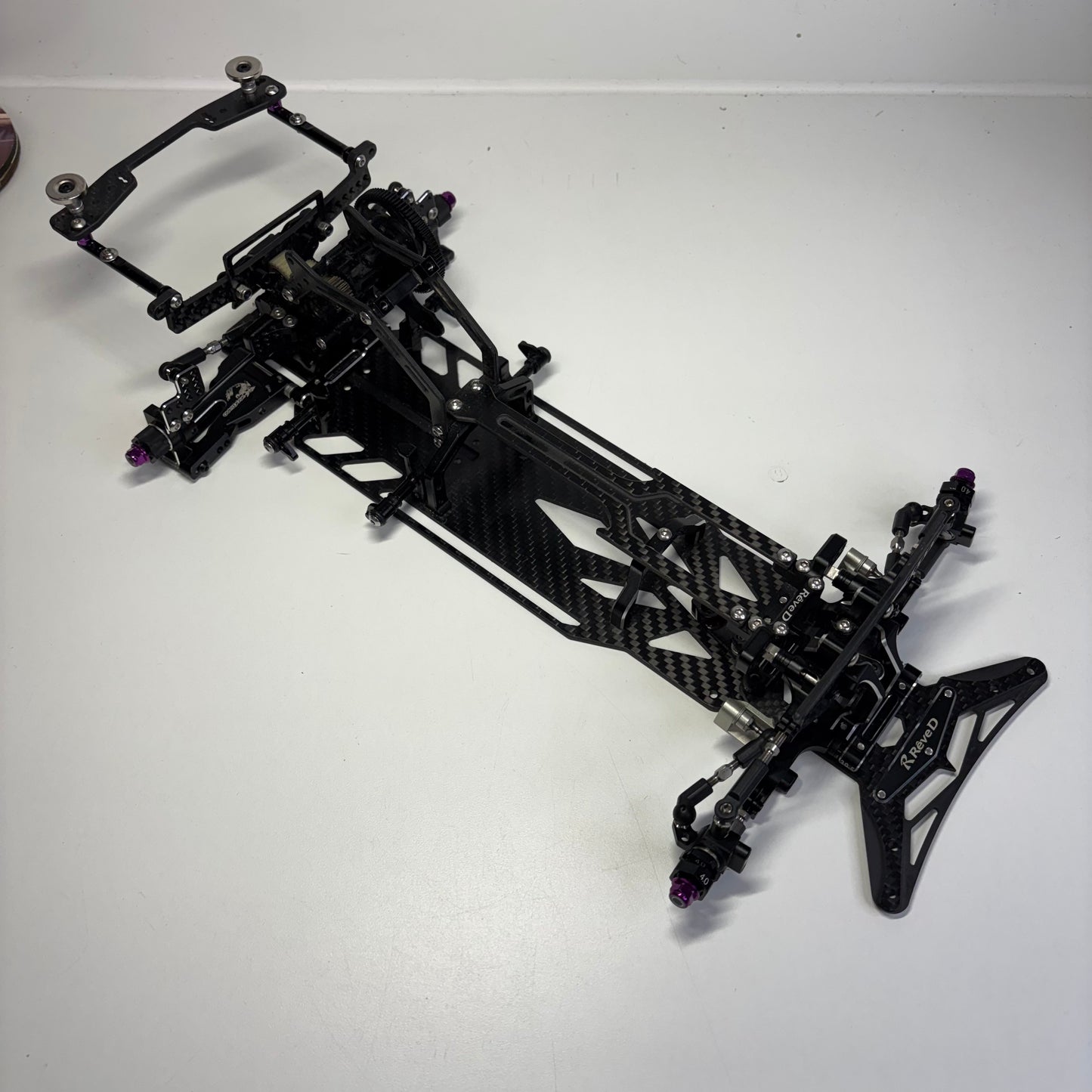 Reve D MC-1 MC1 Alloy Carbon Full Hop Up RWD Chassis