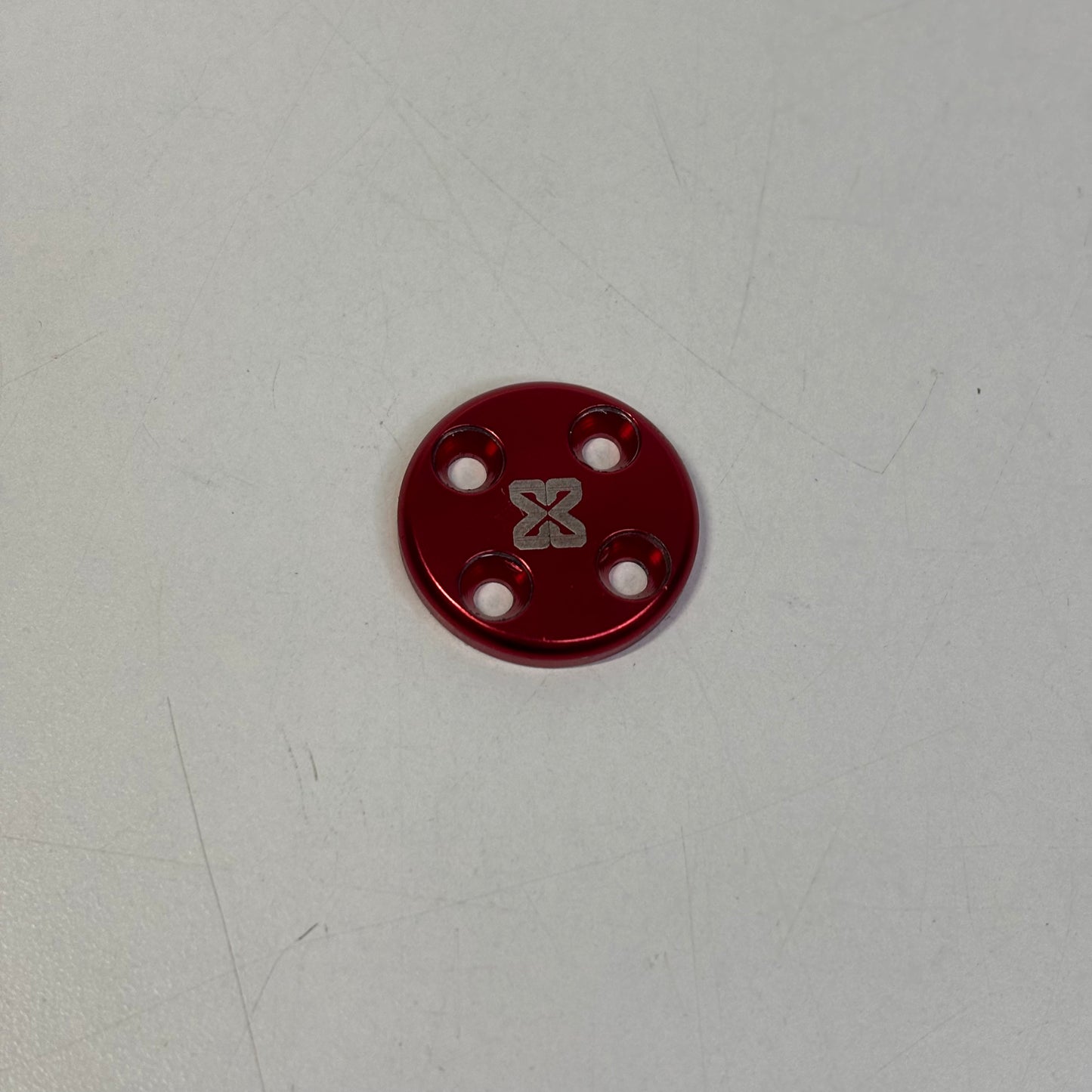 Red Alloy Spur Cover Yokomo Sakura