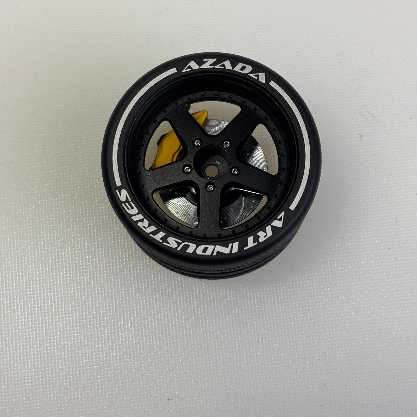 Azada Black Alloy Wheel Sanwa MT44 ETC Controller Wheel Grip