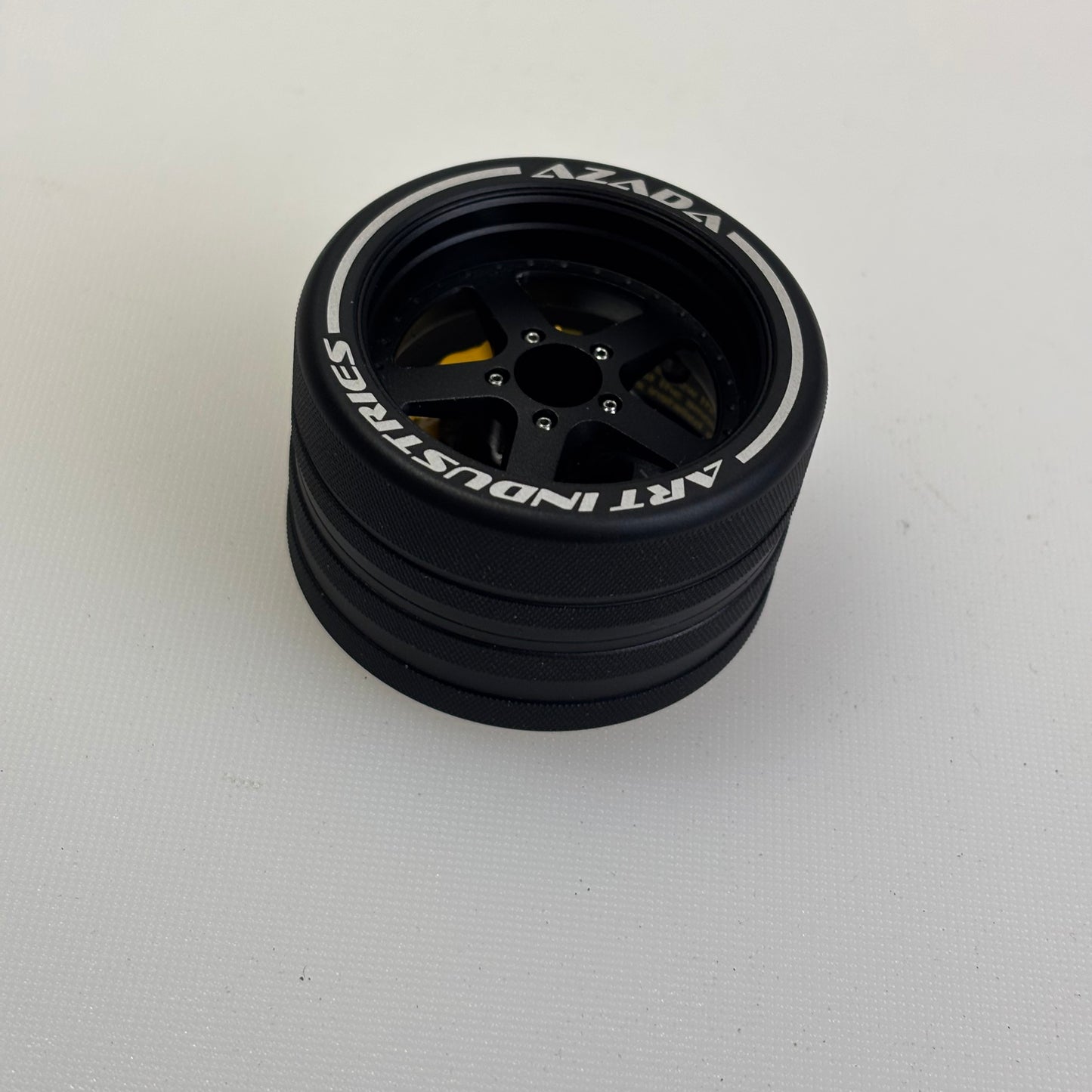 Azada Black Alloy Wheel Sanwa MT44 ETC Controller Wheel Grip