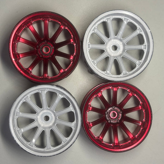 MST 11mm Offset Wheels Red White