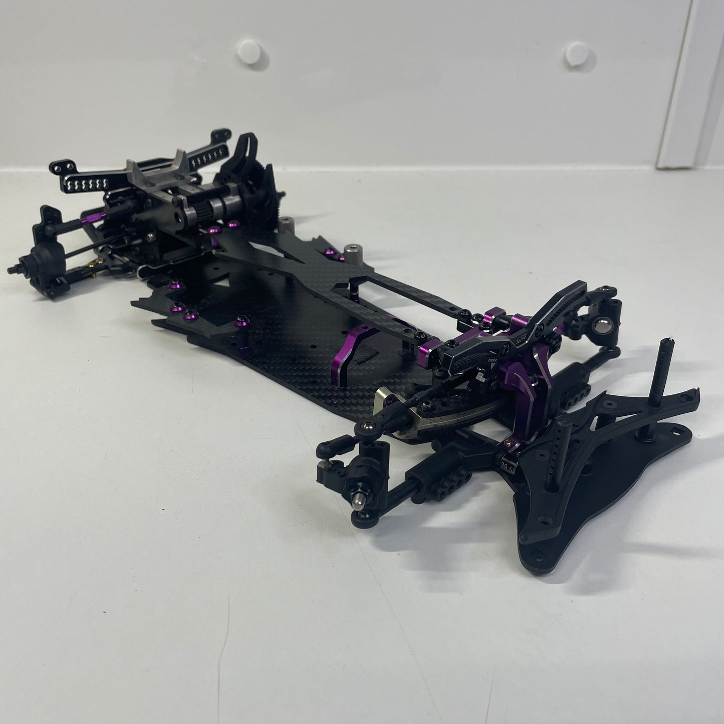 Beast Mode YD2 Conversion RWD Chassis Alloy Slide Rack Carbon