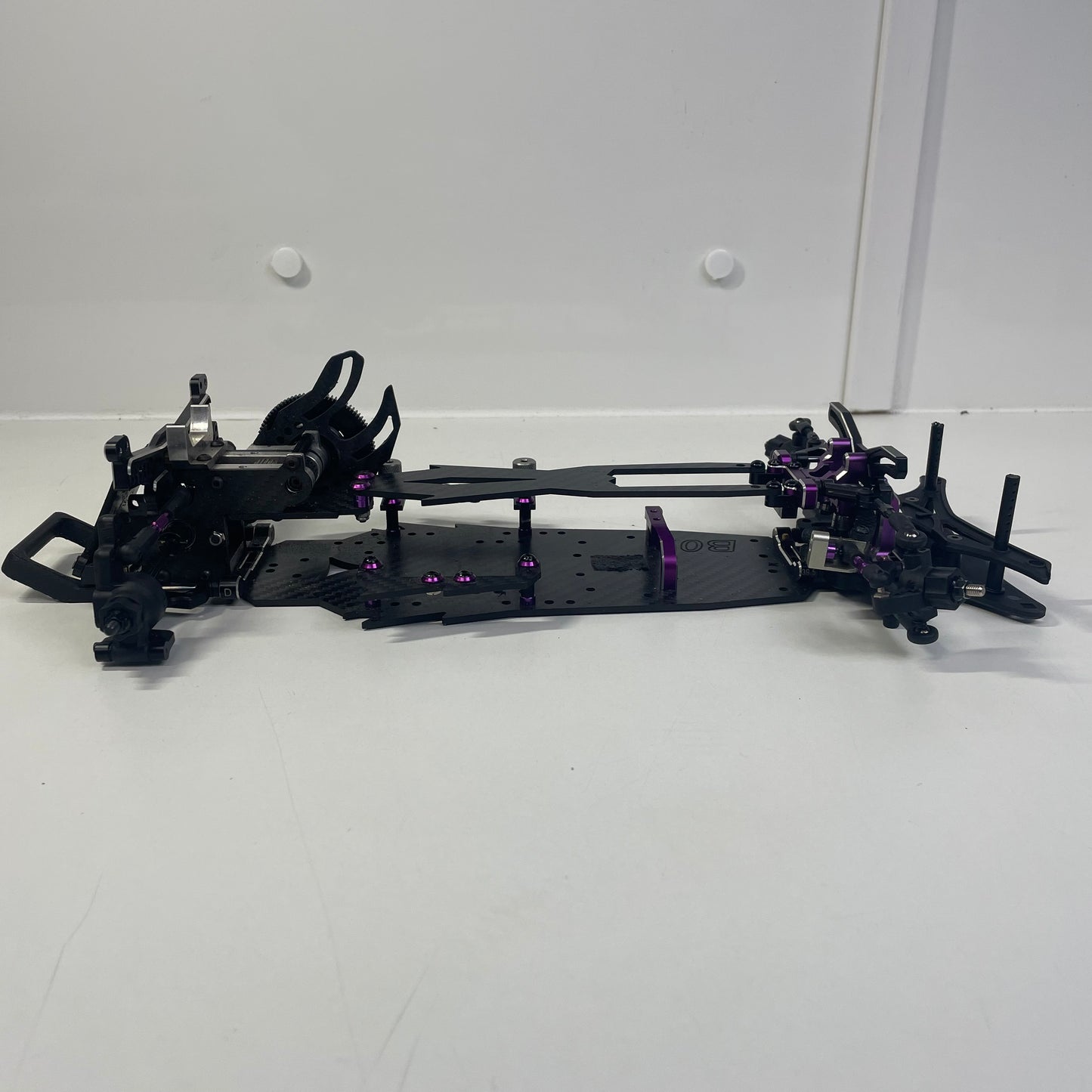 Beast Mode YD2 Conversion RWD Chassis Alloy Slide Rack Carbon
