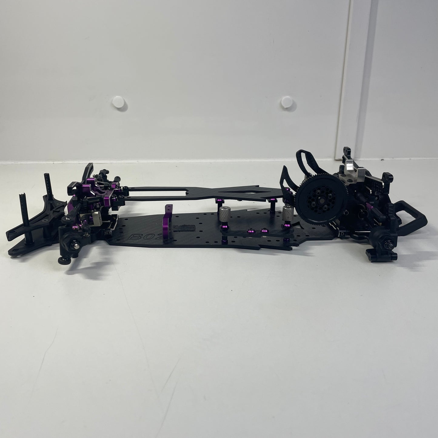 Beast Mode YD2 Conversion RWD Chassis Alloy Slide Rack Carbon